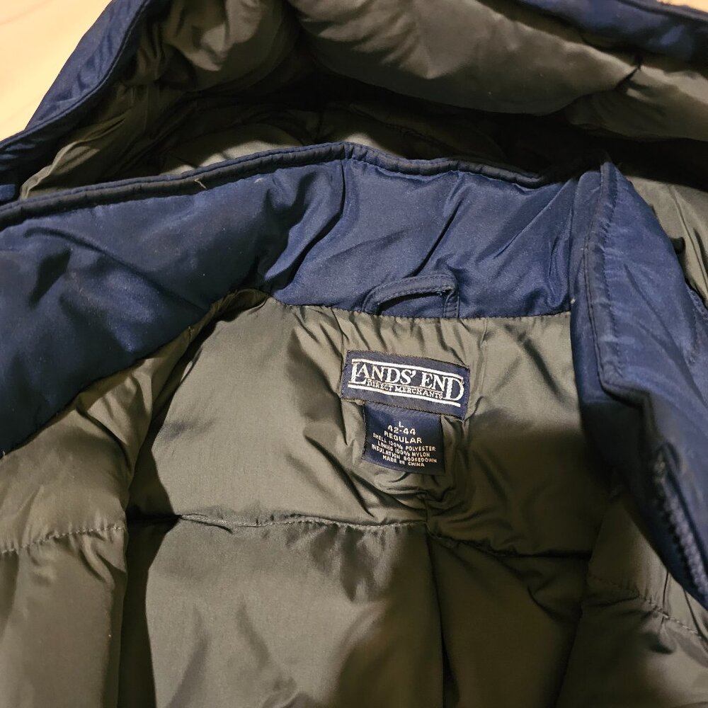 jacket (fairly new) blue L mens - Lands End